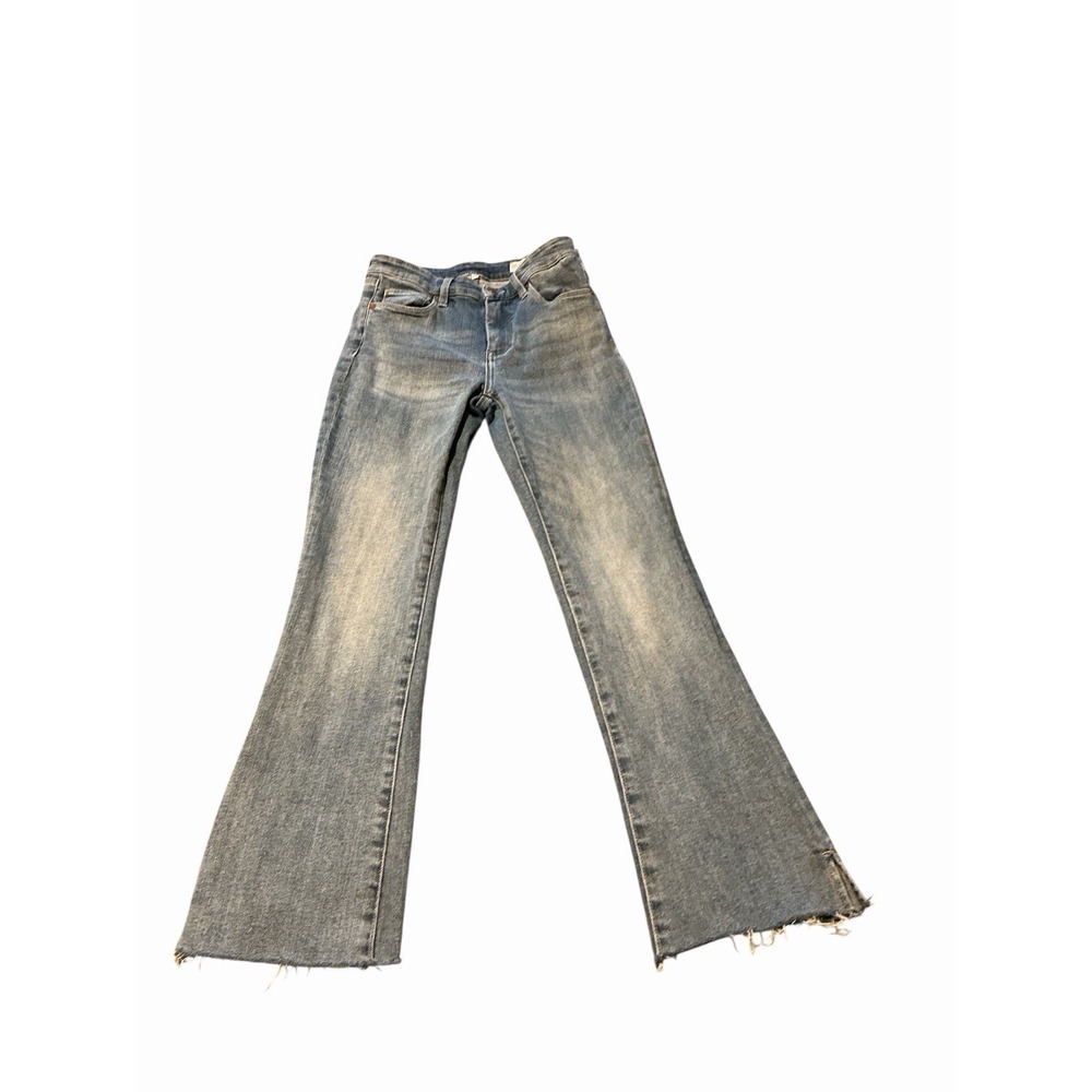 Blank NYC The Hoyt Womens Denim Jeans 25 High Rise Mini Flare Organic‎ Cotton